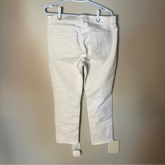 GAP Regular Classic Straight Leg White Denim Jeans Summer Pants Cigarette - Picture 9 of 12